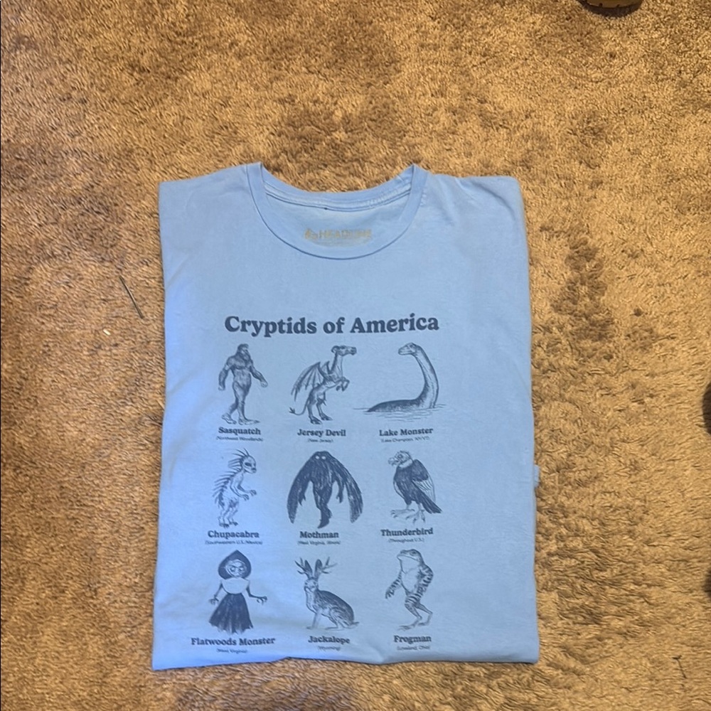 Cryptids of America Blue T-Shirt